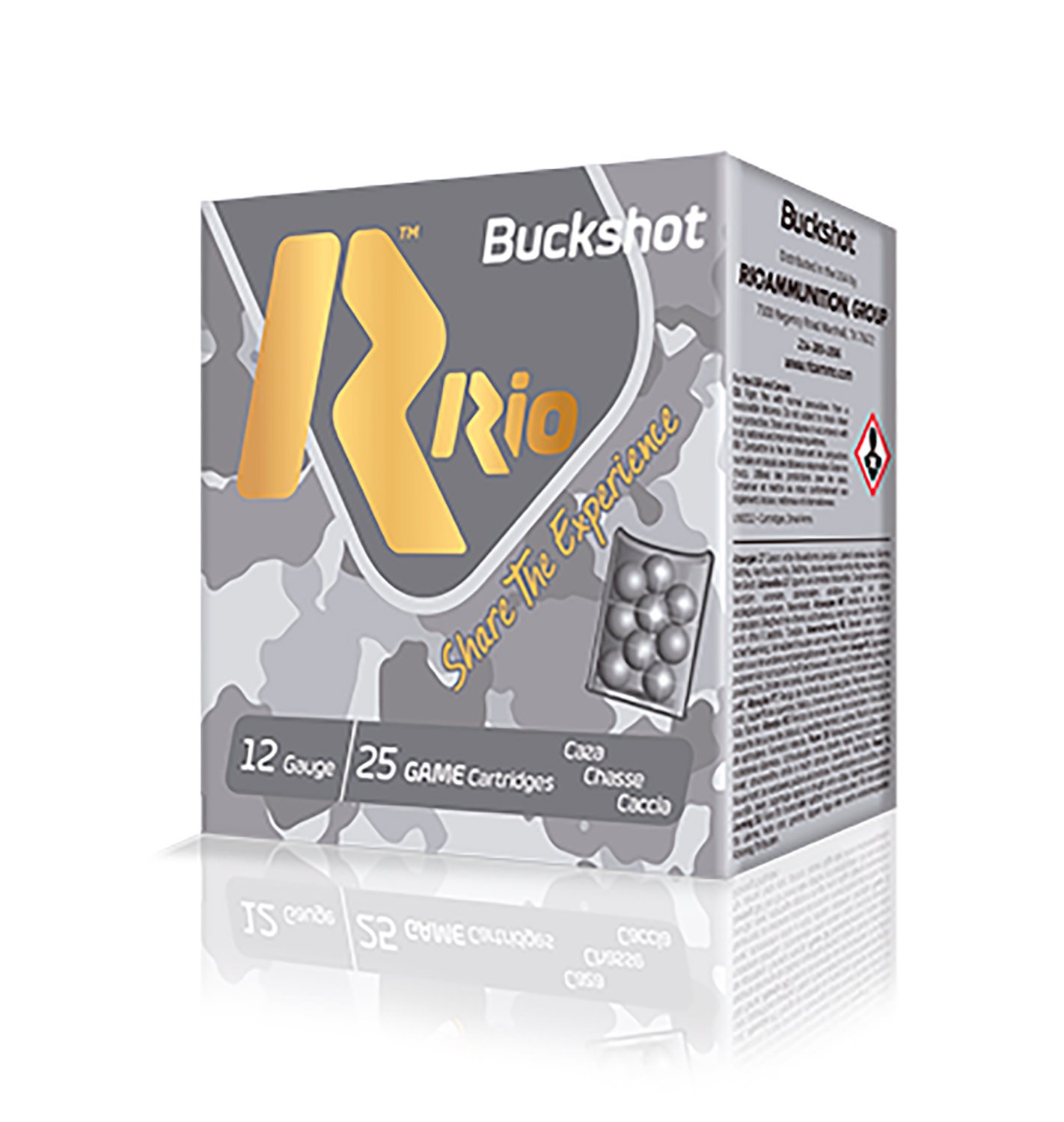 Buy Rio Ammunition RB122725 Royal Buck 12Gauge 2.75" 4Buck Shot 25 Per Box/10 Case online