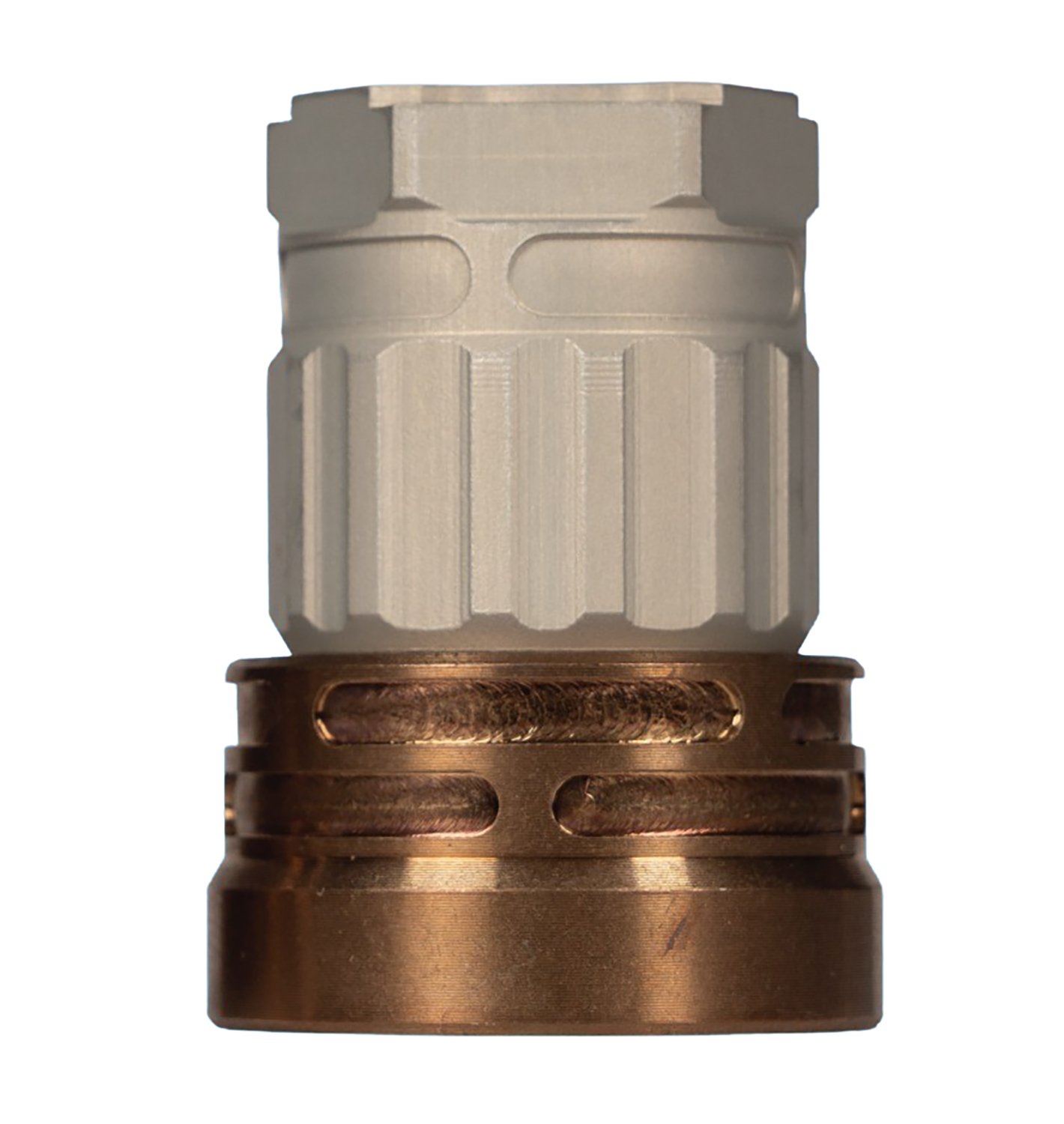 Q ERECT9R ACC-E9-MOUNT-TRILUG-CLEAR Anodized Tri-Lug Muzzle Mount - Q LLC - 9mm Luger (9x19 Parabellum)