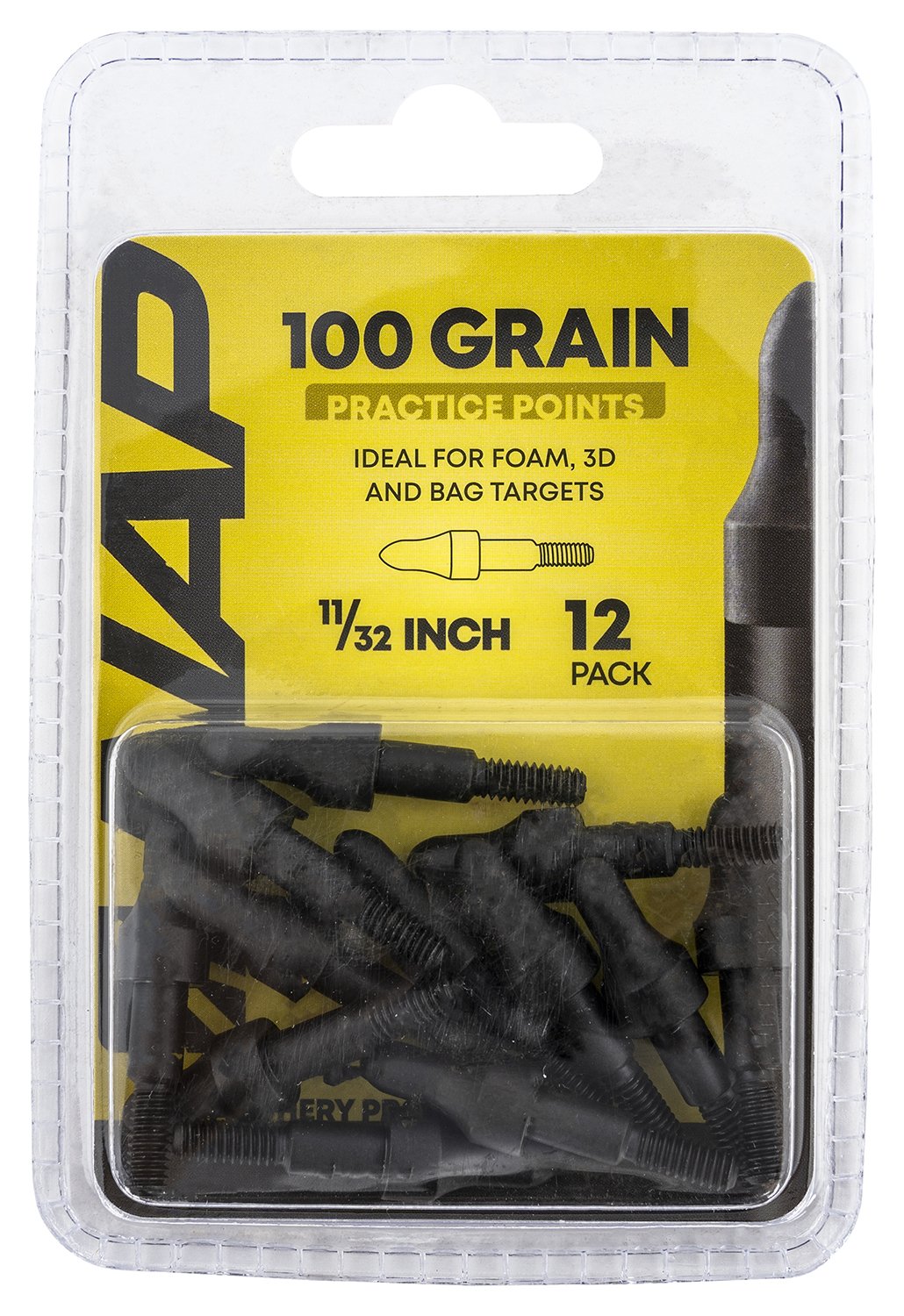 Buy NAP NAP60P3DP1132 3D Practice Points Field Tips Fixed 100 GR Black/ 12 Pack online