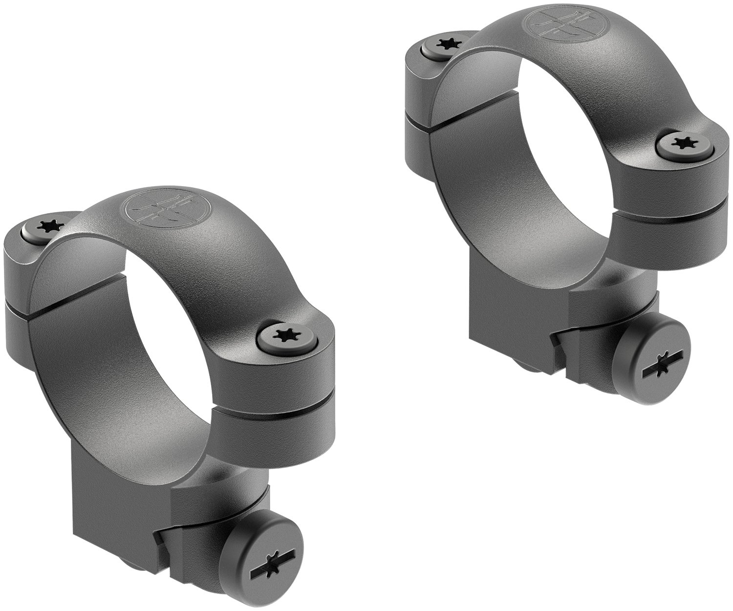 Leupold Ruger #1 30mm Medium Matte Black Steel Scope Ring Set 51038 - Leupold & Stevens - 30MM