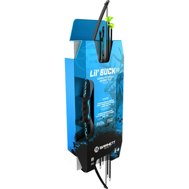 Buy Barnett BAR30007 Lil' Buck Recurve Combo Blue 12lb Draw, 17" Length online