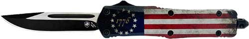 Buy Templar Knife LBRF331 Large OTF Betsy Ross Flag 3.5" Black Drop Point online
