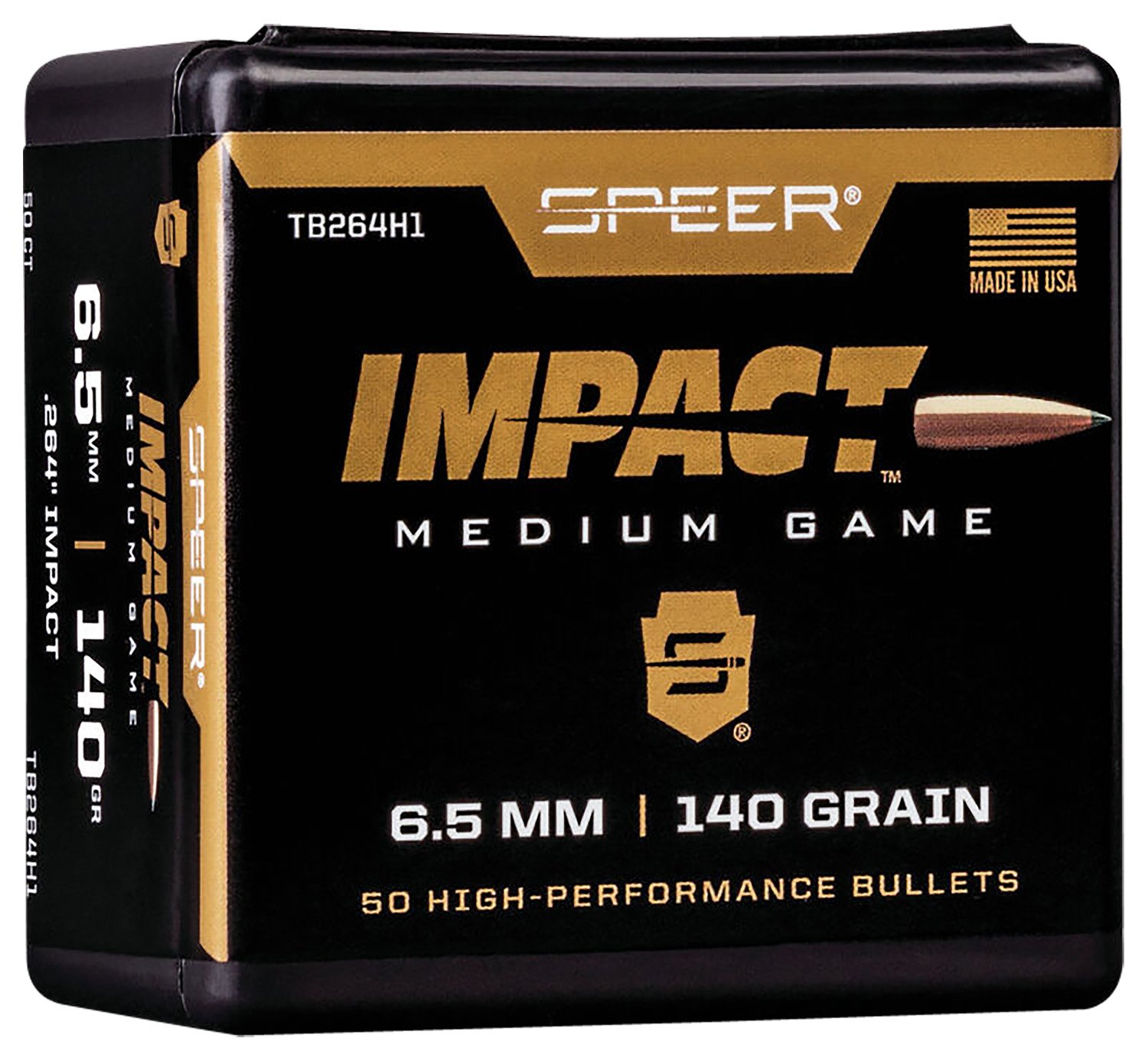 Buy Speer TB264H1 Impact 6.5 Creedmoor 140gr Polymer Tip 50/Box online