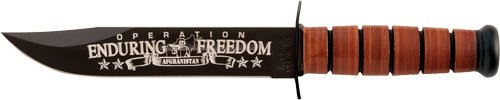 Buy KA-BAR 9169 USMC OEF Afghanistan 7" Knife with Leather Sheath online