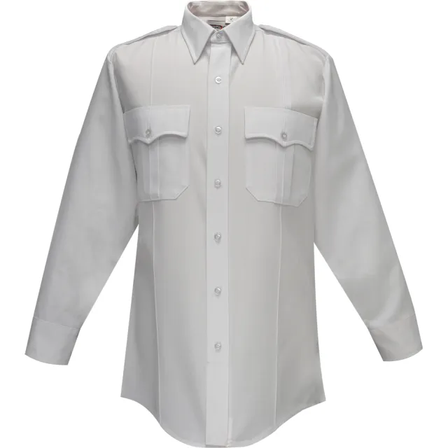 Flying Cross Deluxe Tropical Long Sleeve Shirt Pleated Pockets
