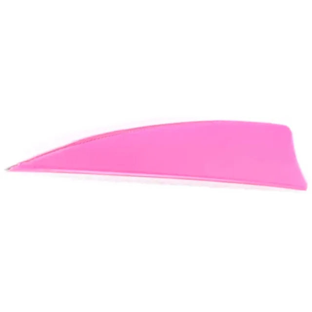 Trueflight 11302 Shield Cut Feathers Pink 3" RW 100pk 0.55"H 2.0gr - Trueflight