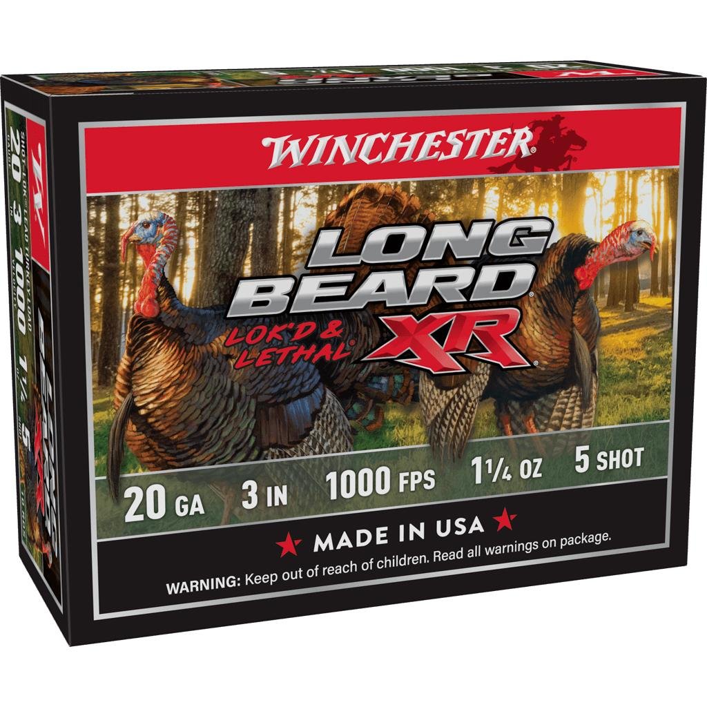 Winchester Long Beard XR 20 Gauge 3 in 1 1/4 oz #5 Shot 10 Rounds - Winchester - 20 Gauge