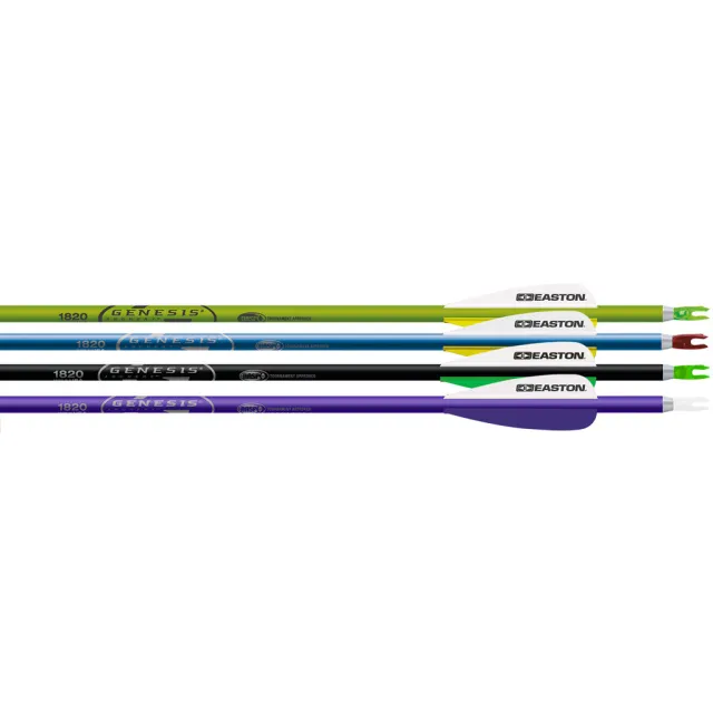 Easton 925548 Genesis Arrows 1820 3" Vanes 72 Pack Multi-Color - Easton