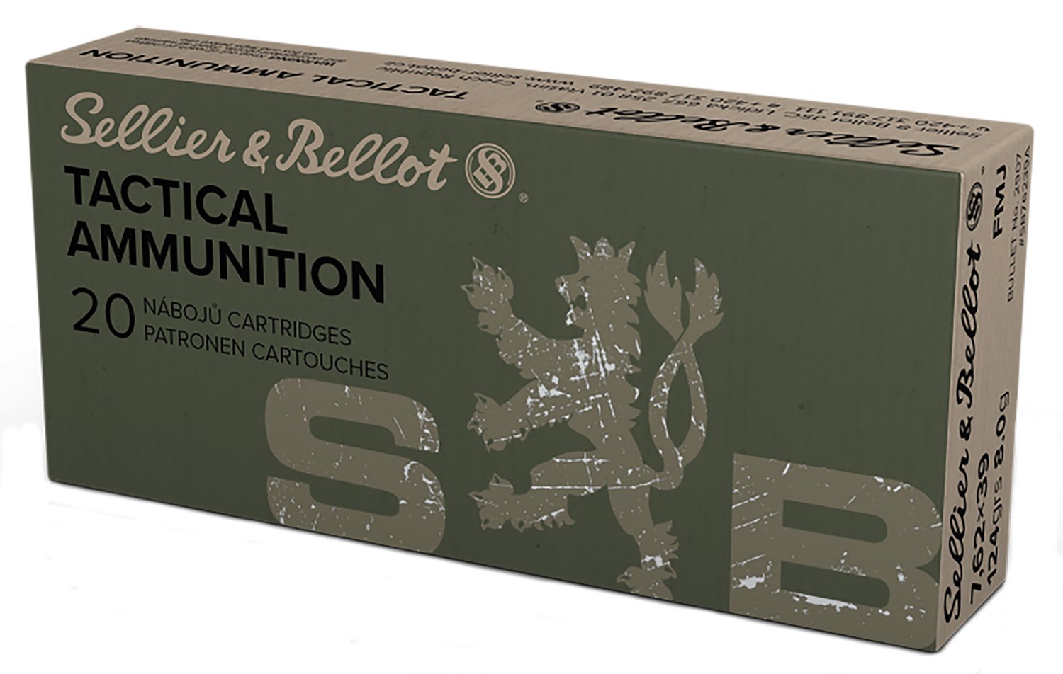 Buy Sellier & Bellot SB76239A 7.62x39mm 123gr FMJ Ammo 20 Rounds online