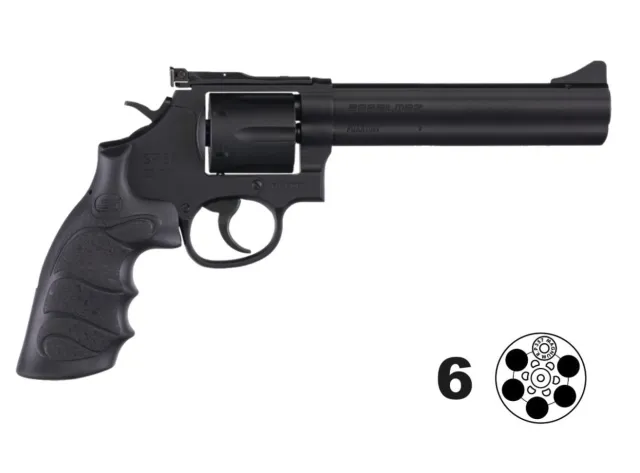SAR USA SARSR38BL6 .357 Mag Revolver 6" Barrel 6-Shot Black Steel Frame - SAR USA - .357 Mag for sale at Dahlonega Armory
