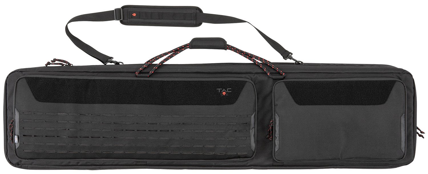 Buy Tac Six 10834 Unit Tactical Rifle Case 55" Black Holds 2 Rifles with Large Exterior Pockets & Padded Shoulder Strap online