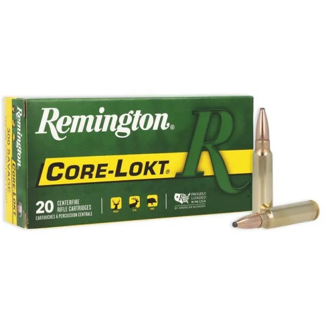 Remington Core-Lokt Centerfire Rifle Ammo 300 Sav. 150 gr. PSP 20 rd. - Remington Arms Company, LLC - 300 SAVAGE