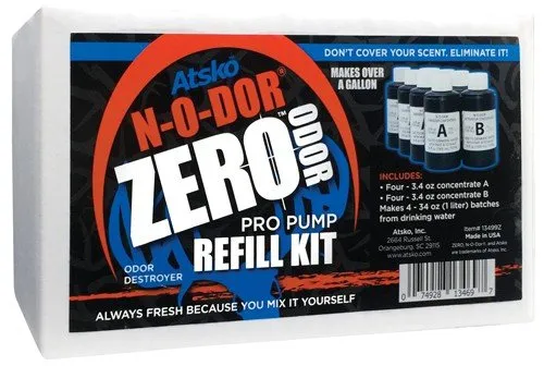 Atsko 13499Z Zero N-O-Dor Oxidizer Pro Pump Refill Kit, 1 Gallon - Atsko