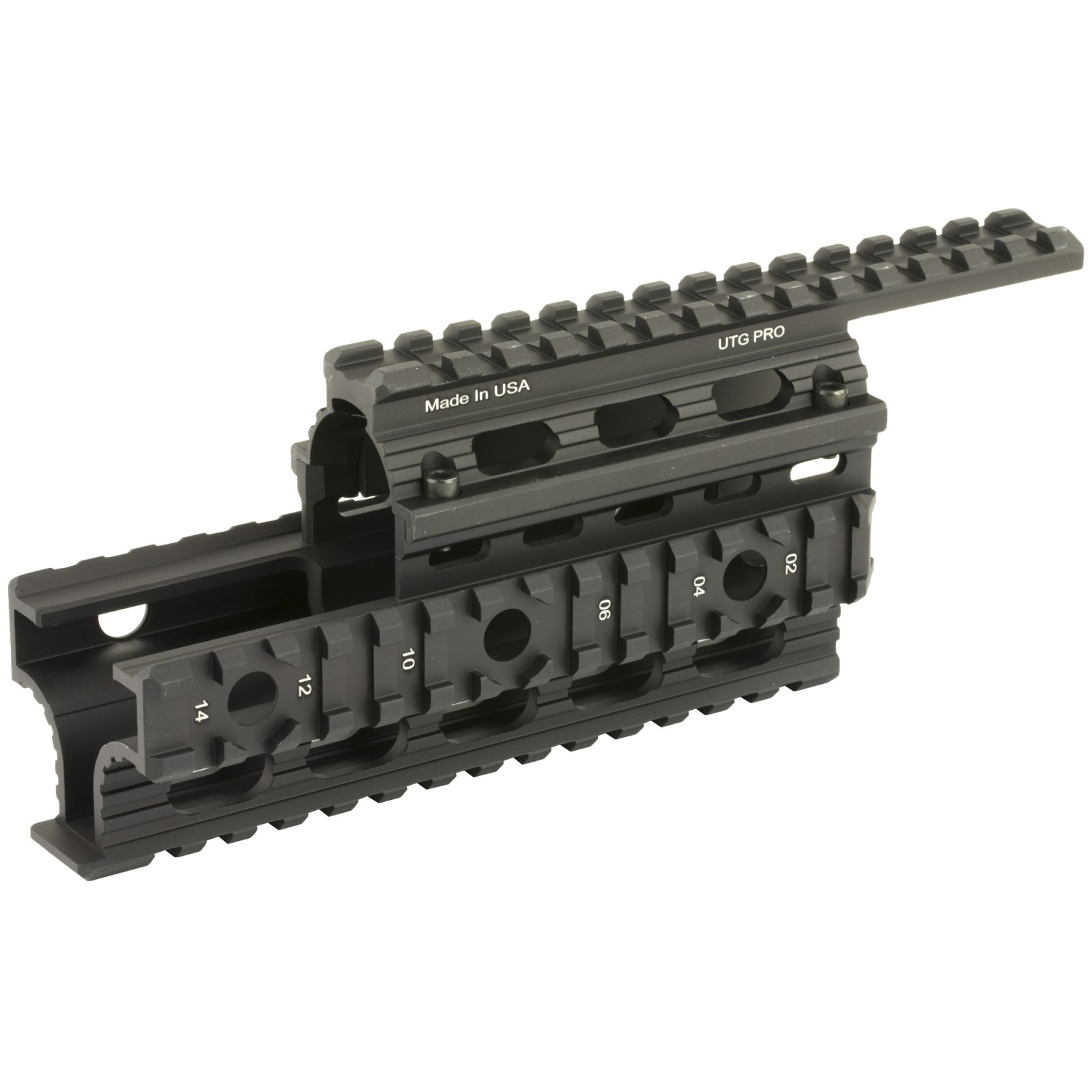 Leapers UTG MTU009 Universal AK Quad Rail Handguard Aluminum Picatinny - Leapers