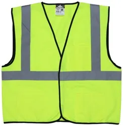 MCR Safety Class 2 Solid Lime Hi-Vis Safety Vest Adjustable - MCR Safety for sale at Smoke Wagon Firearms