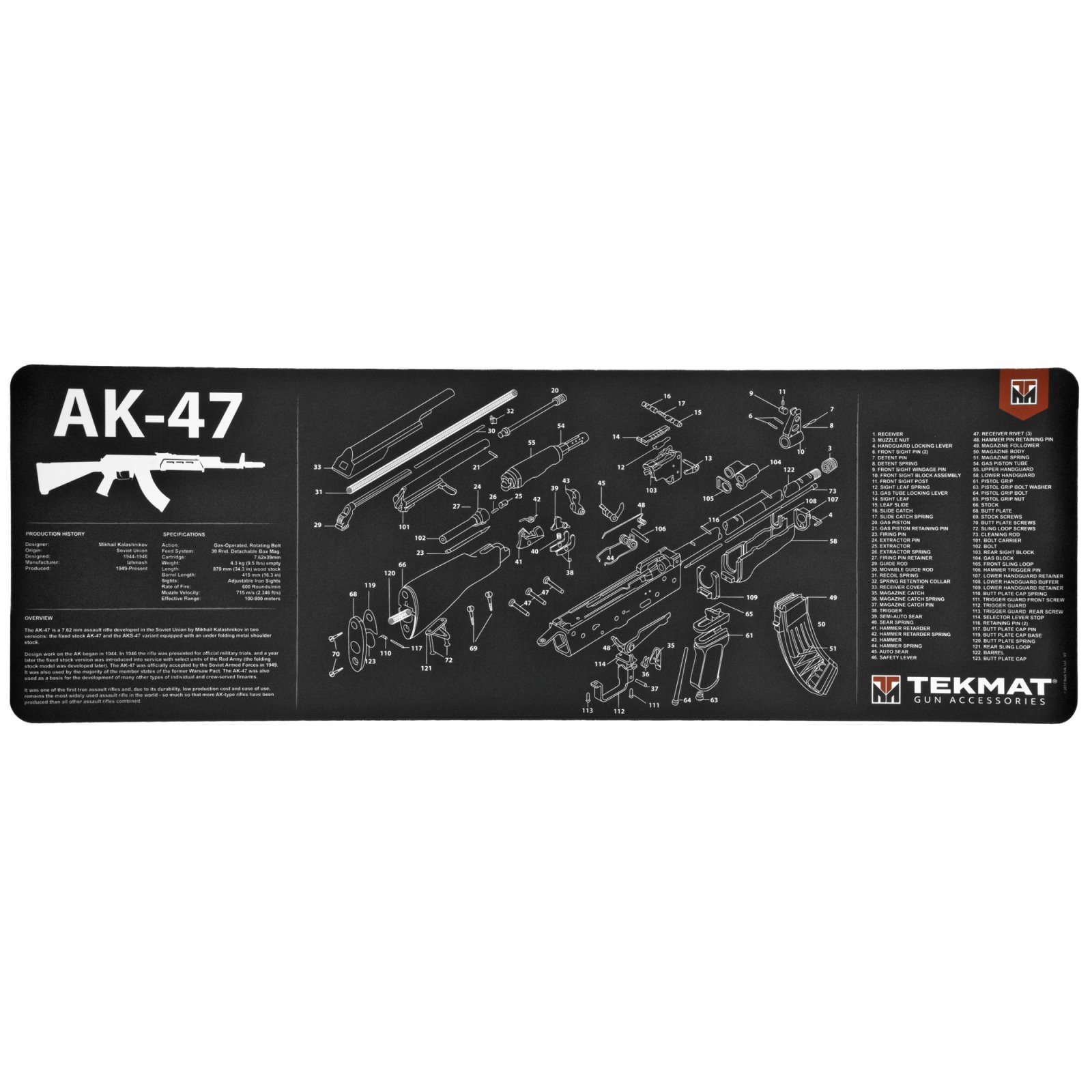 Buy TekMat TEKR36AK47 AK-47 Ultra 44 Cleaning Mat online