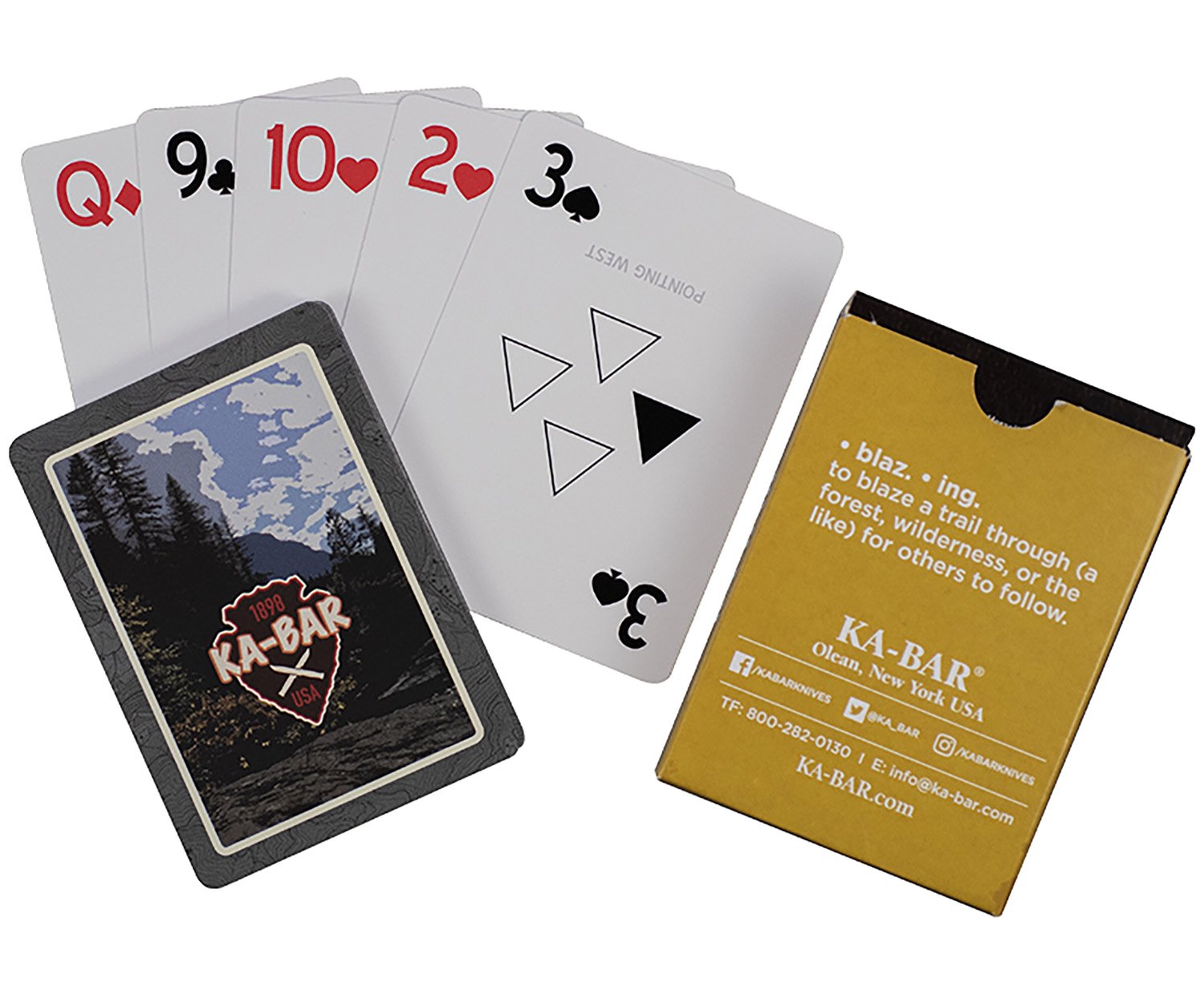 Buy Ka-Bar 9914 Playing Cards Multi-Color 3.5 In Water Resistant PVC online
