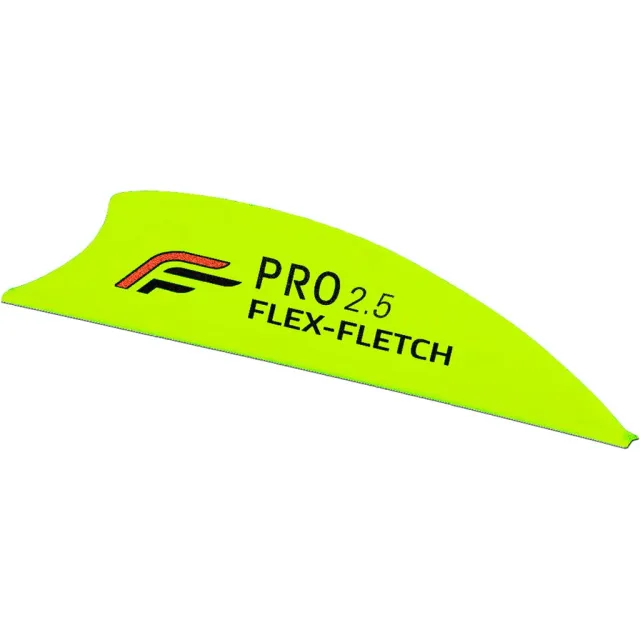 Flex Fletch PROBFYL Pro 2.5 Vanes Flo Yellow 2.5" 36 Pack - Flex Fletch
