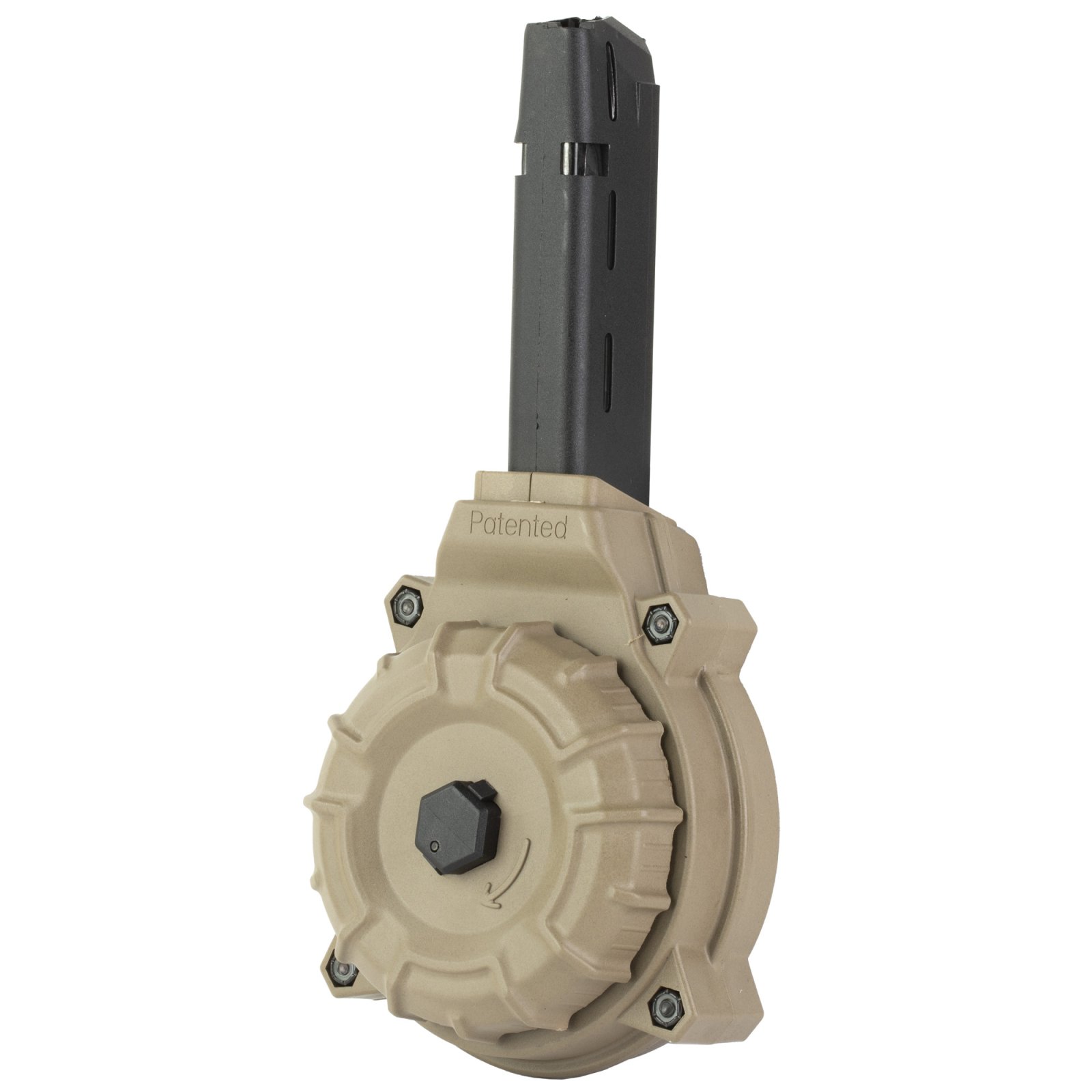 Buy ProMag DRMA11-FDE 50rd Drum Magazine Glock 17 19 9mm FDE Polymer online
