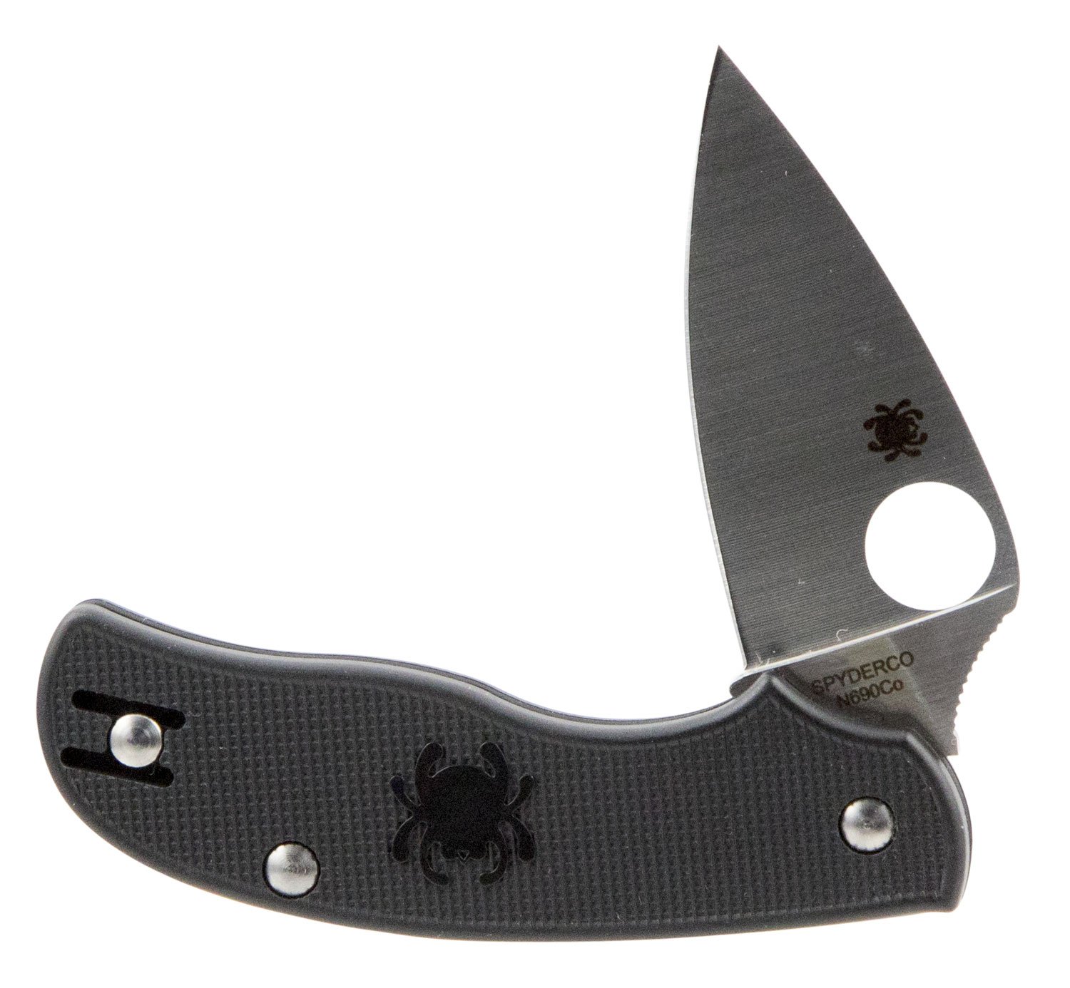 Spyderco Urban Leaf Lightweight Black Knife 2.61" N690Co FRN - Spyderco