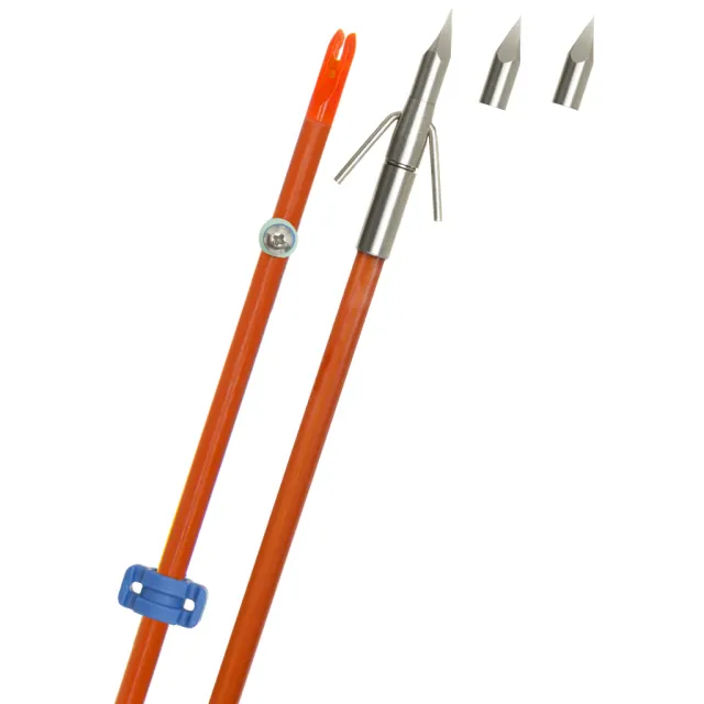 Fin-Finder Raider Pro Bowfishing Arrow Orange 5/16x32 Riptide Point - Fin-Finder