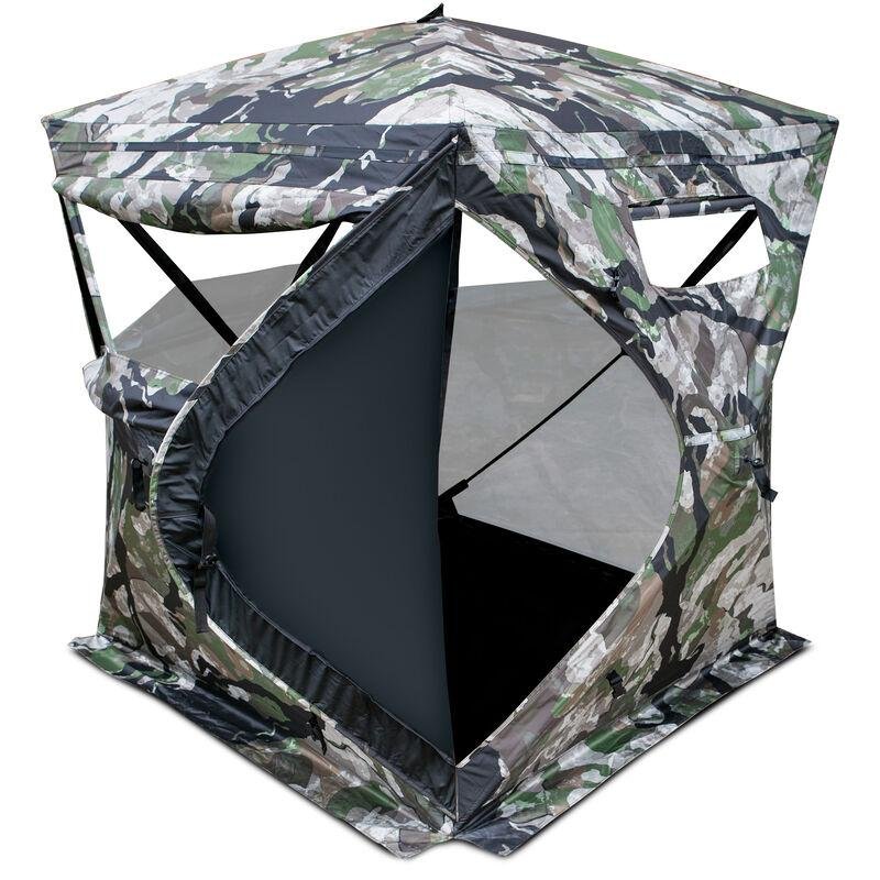 Buy Primos 65112 Full Frontal Ground Blind, One-Way Mesh, Veil Camo, 58"x58" online