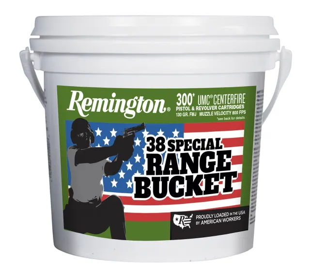 Buy Remington Ammunition UMC Range Bucket 38 Special 130 gr Full Metal Jacket (FMJ) 300 Per Box online