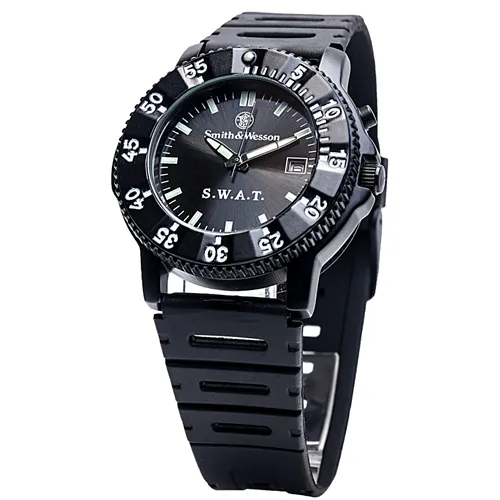 Smith & Wesson SWAT Watch Rubber Wristband SWW-45 Tactical