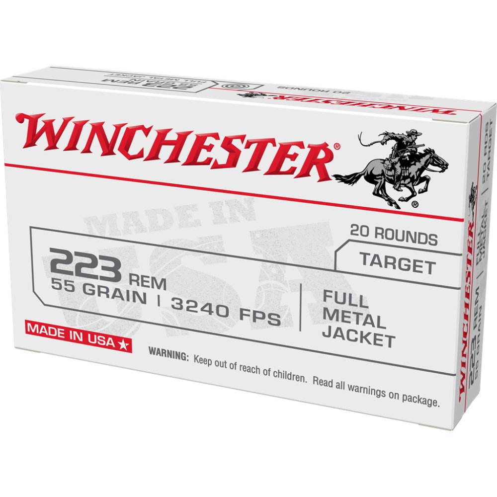 Winchester Ammo USA223R1KY USA 223 Rem 55 gr Full Metal Jacket (FMJ) 20... - Winchester - 223 Rem