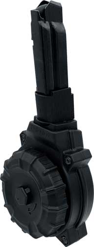ProMag DRMA81 9mm Luger Drum Magazine 30 Rounds Polymer Black - PM - 9mm