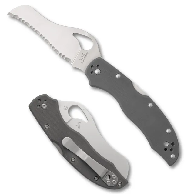 Buy Spyderco Gooney BY24GSGY 3.44 In Gray G10 Satin Back Lock online
