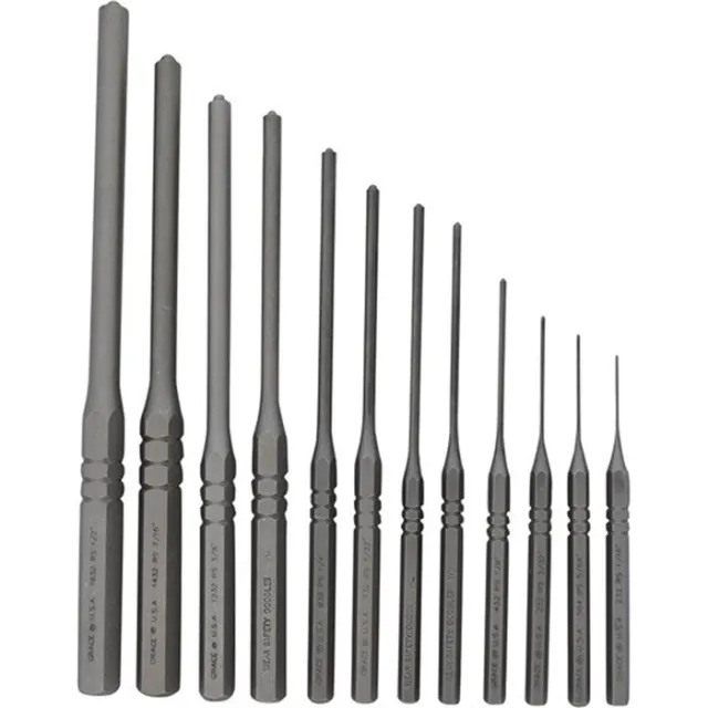 Grace USA GRRS12 Roll Pin Punch Set Steel 12pc with Vinyl Pouch - GRACE USA