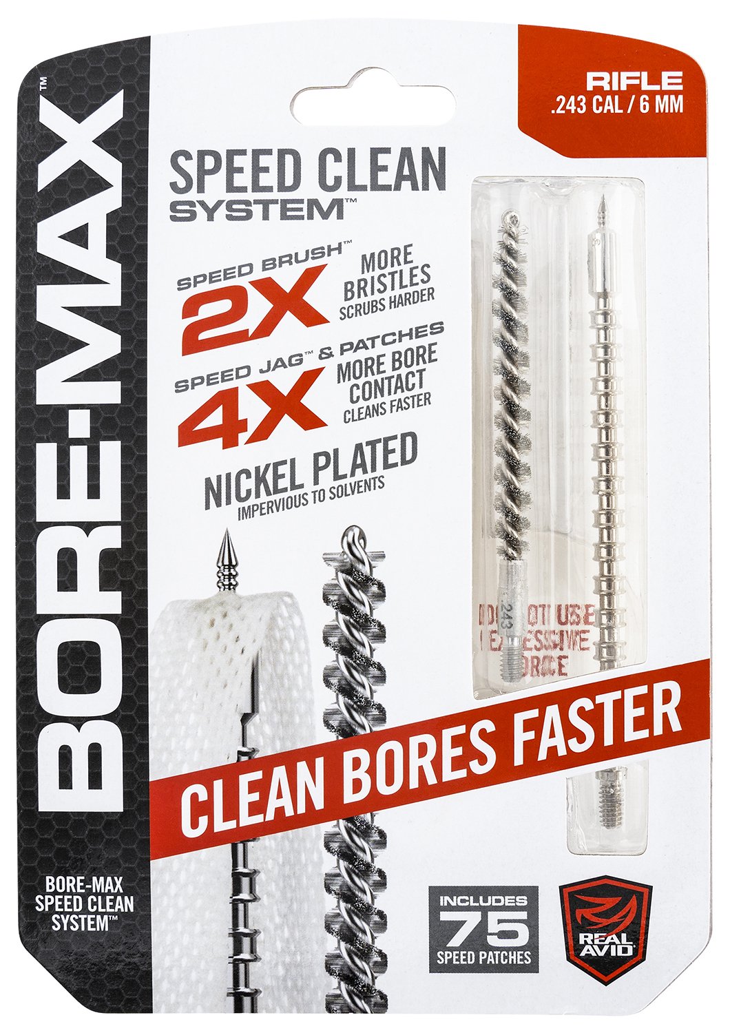 Buy Real Avid AVBMSET243 Bore-Max Speed Clean Upgrade Set 243 Cal Rifle online