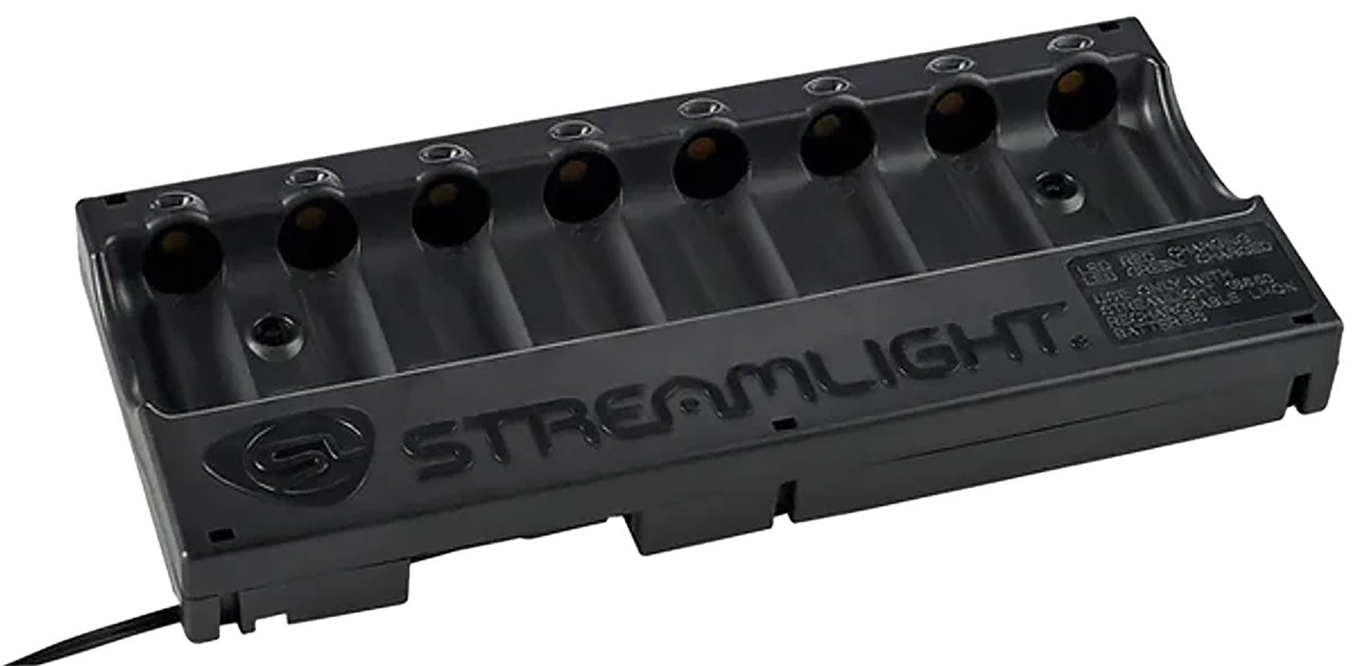 Streamlight 20233 8-Unit Bank Charger SL-59/CR123A Black 12V DC - Streamlight