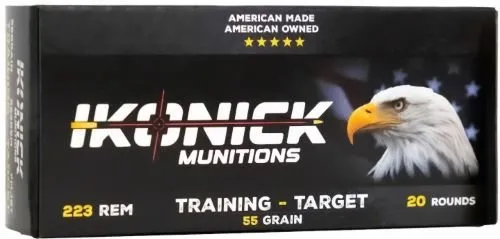 IKONICK USA Premium Range .223Rem 55GR 20RD Box 500RD Case