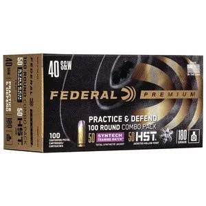 Federal Premium HST JHP/Syntech TSJ 45 Auto 230gr 100 Rounds - Federal - 45 ACP