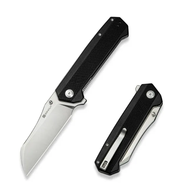SENCUT Draxor 3.70In 9Cr18MoV Sheepsfoot Black G10 PlainEdge