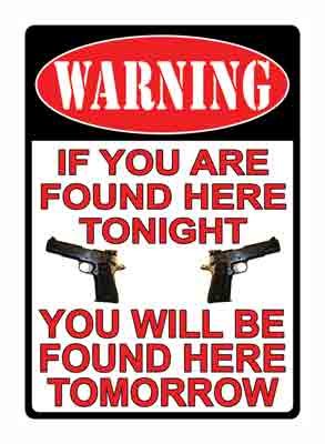 Buy Rivers EDGE SIGN 12"X17" "WARNING IF YOU'RE FOUND HERE" online
