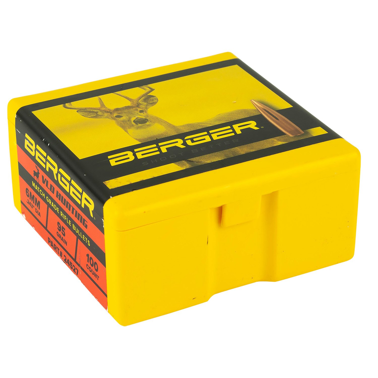 Berger 24527 VLD Hunting Bullets 6mm 95gr 100/Box - Berger Bullets - 6mm