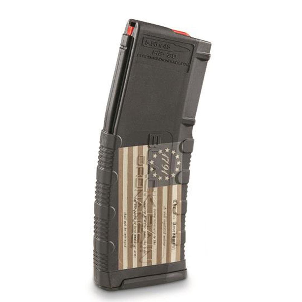Black Rain Ordnance Lasered AR15 Magazine 1791 American Flag 30 rd. - Black Rain Ordnance - 5.56 NATO / .223 Remington