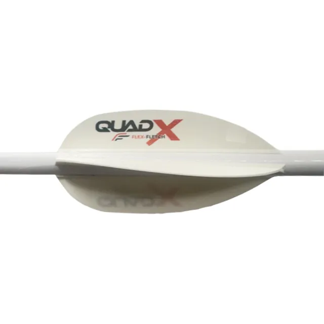 Flex Fletch Quad X Vanes White 50 Pack QUA50WHT - Flex Fletch