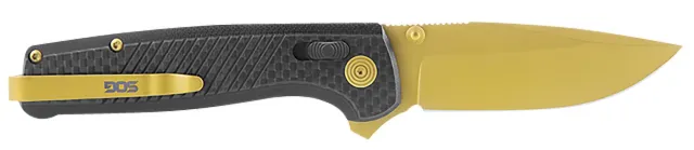 SOG TM1033-BX Terminus XR LTE Gold 2.95" CPM-S35VN Carbon Fiber Knife - SOG