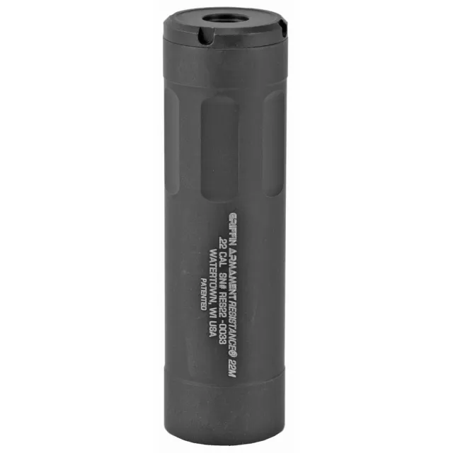 Griffin Armament GARS22W Resistance 22M Suppressor 5" 22LR 7075 Aluminum
