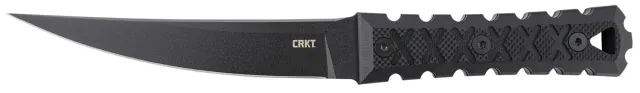 CRKT HZ6 6.5" Fixed Blade Knife SK-5 Steel Black G10 Handle with Sheath - Columbia River Knife & Tool