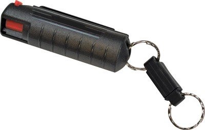 PSP Products Pepper Spray 1/2 Oz Black Hard Case w/ QR Key Ring - PSP Products