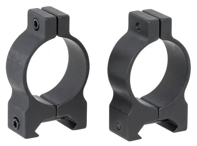 Browning 12564 Weaver Style Rings 30mm Low Matte Black Alloy - Browning - 30MM
