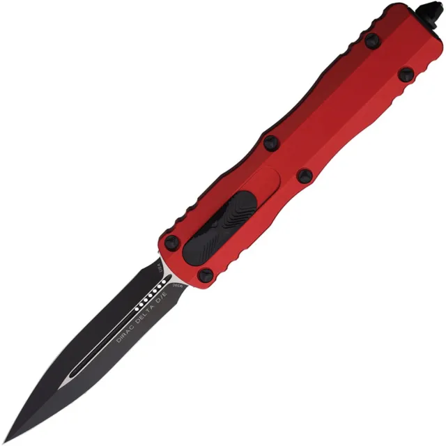 Microtech Dirac Delta 227-1RD 3.79 In DE Black Red ALU Handle - MICROTECH