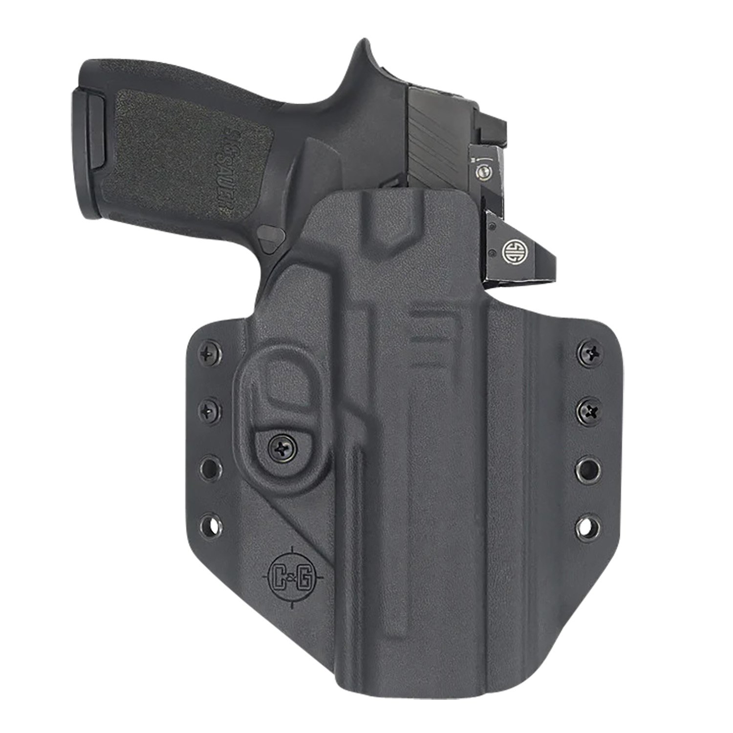 Buy C&G Holsters 0286-100 Covert OWB Kydex Black for SIG P320C Right Hand online
