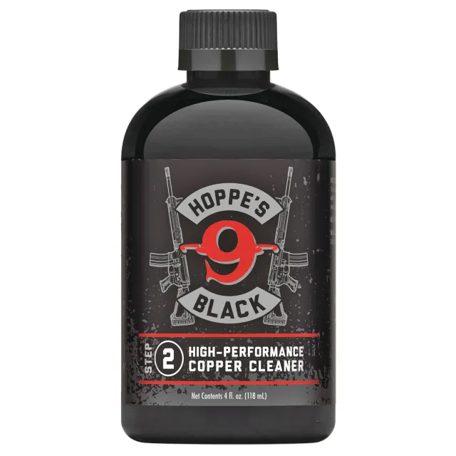 Hoppe's Black Copper Cleaner 4oz Bottle - Complete Bore Clean - Hoppe's - 4 OZ