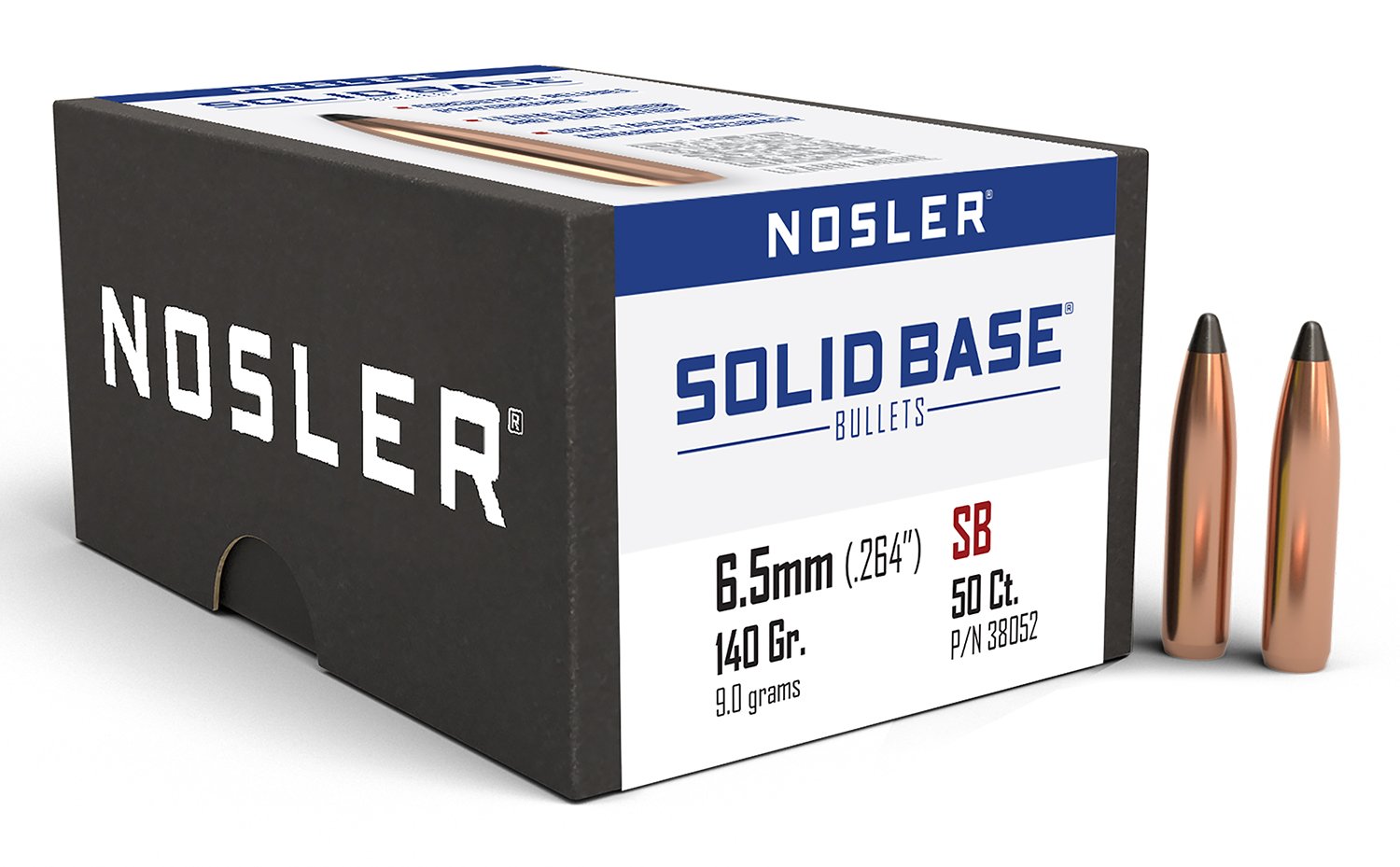 NOS 38052 SB-6.5MM 140G SP 50CT - Nosler - 6.5MM